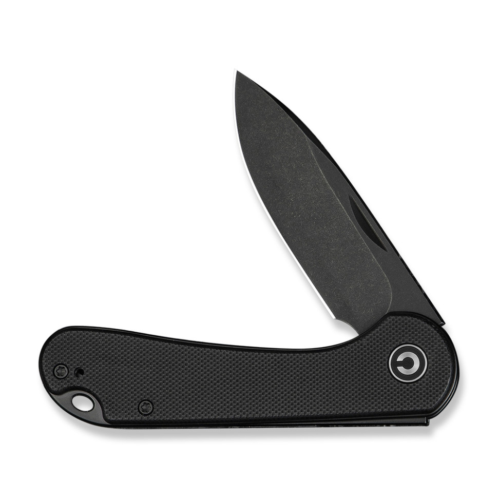 Нож складной карманный Civivi Elementum Slip Joint, (7.5 см) 14C28N / G10 черный