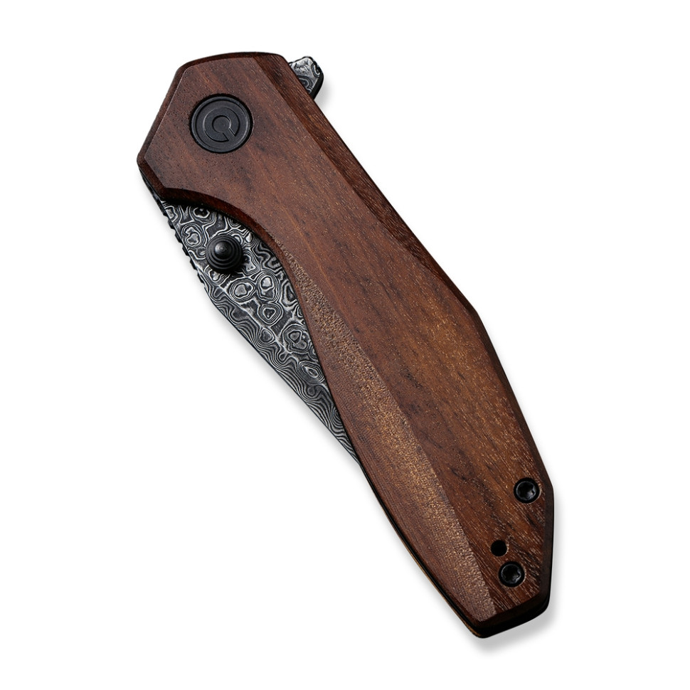 Нож складной карманный Civivi ODD 22, (7.5 см) Damascus / Guibourtia Wood