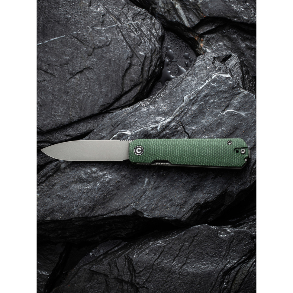 Ніж складаний кишеньковий Civivi Sendy, (7.2 см) Nitro-V / Micarta темно-зелений