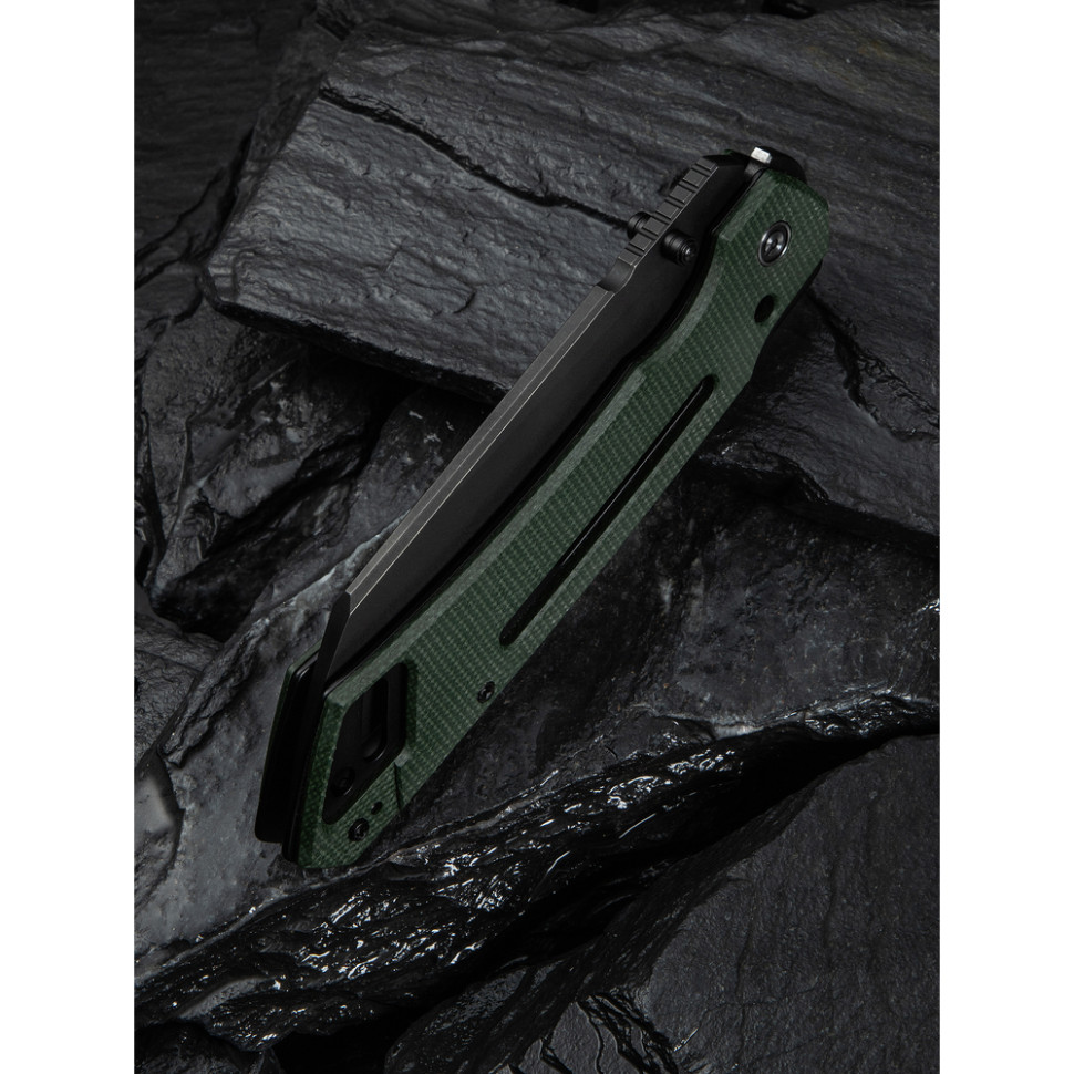 Ніж складаний тактичний Civivi Buster FG, (10.7 см) Nitro-V / Micarta темно-зелений, фото 15