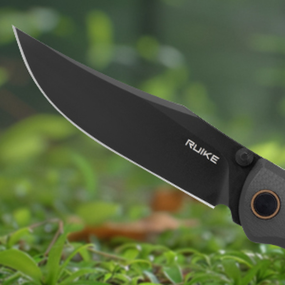Ніж складаний туристичний Ruike P882-B, (8.5 см) 12С27 /  G10 чорний, фото 13