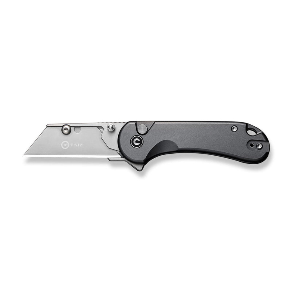 Ніж трапеція складаний кишеньковий Civivi Elementum Utility, (5.8 см) 6Cr13 / Aluminum сірий
