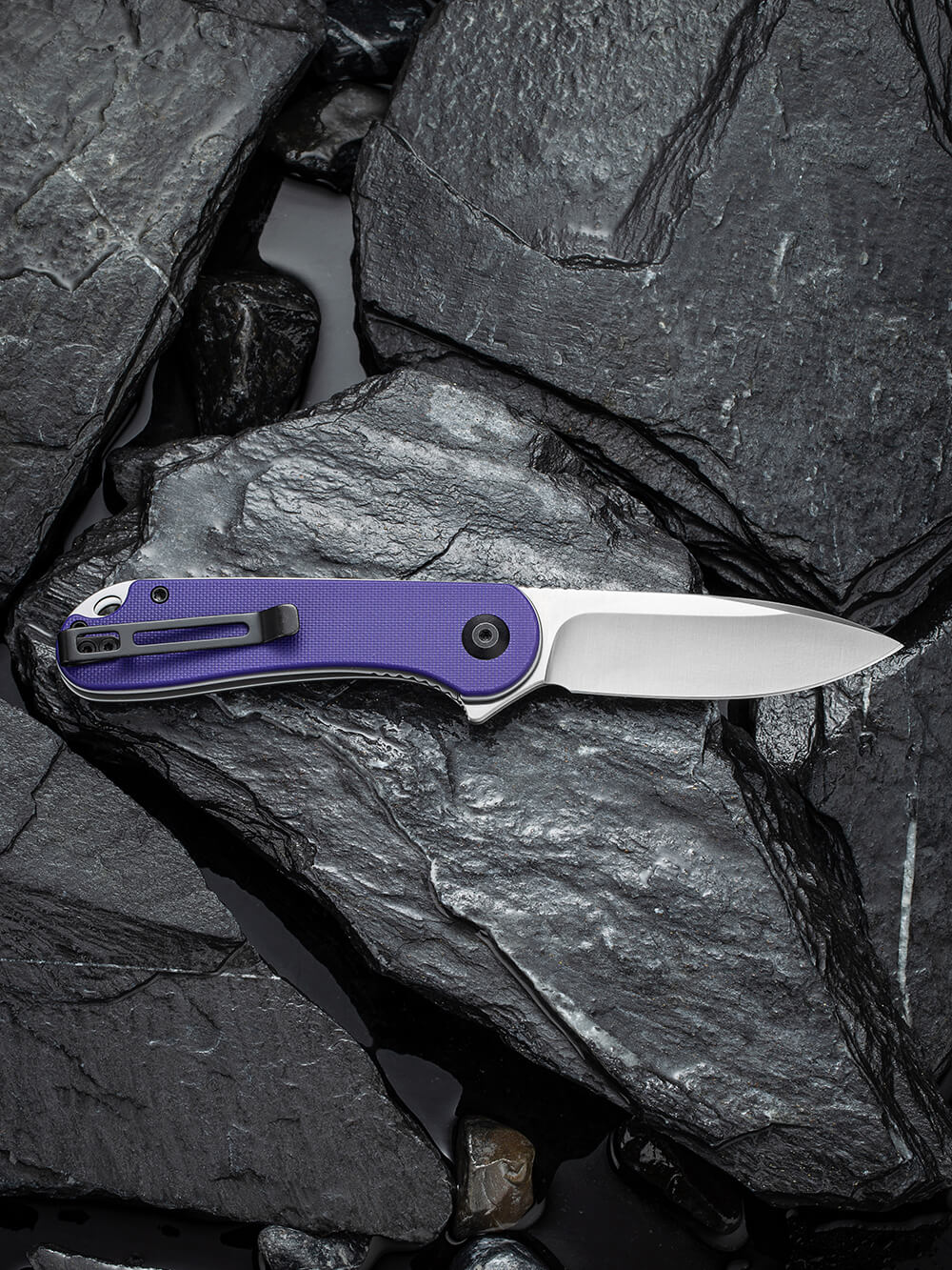 Нож складной карманный Civivi Elementum, (7.5 см) D2 / G10 фиолетовый