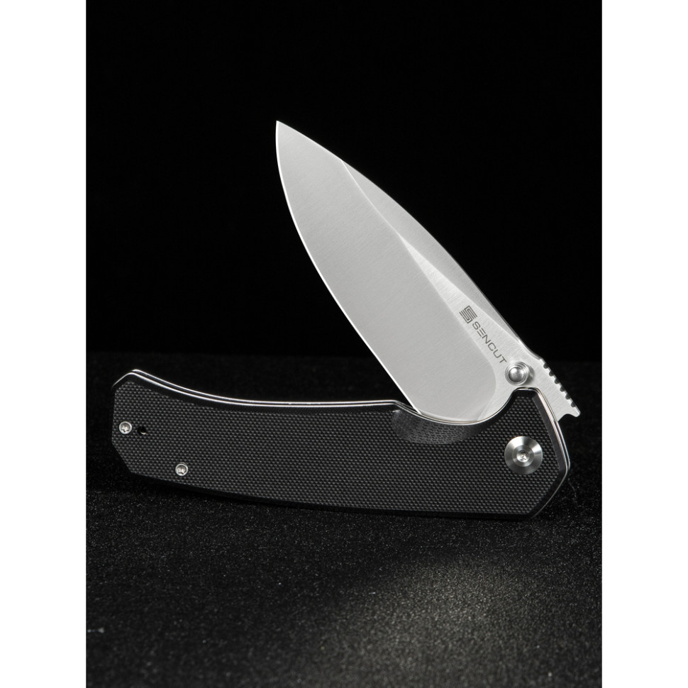Нож складной туристический Sencut Skarnax, (9.6 см) 9Cr18MoV / G10 черный