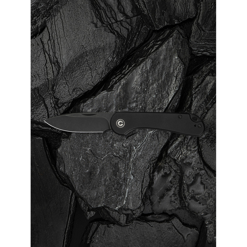 Нож складной карманный Civivi Elementum Slip Joint, (7.5 см) 14C28N / G10 черный