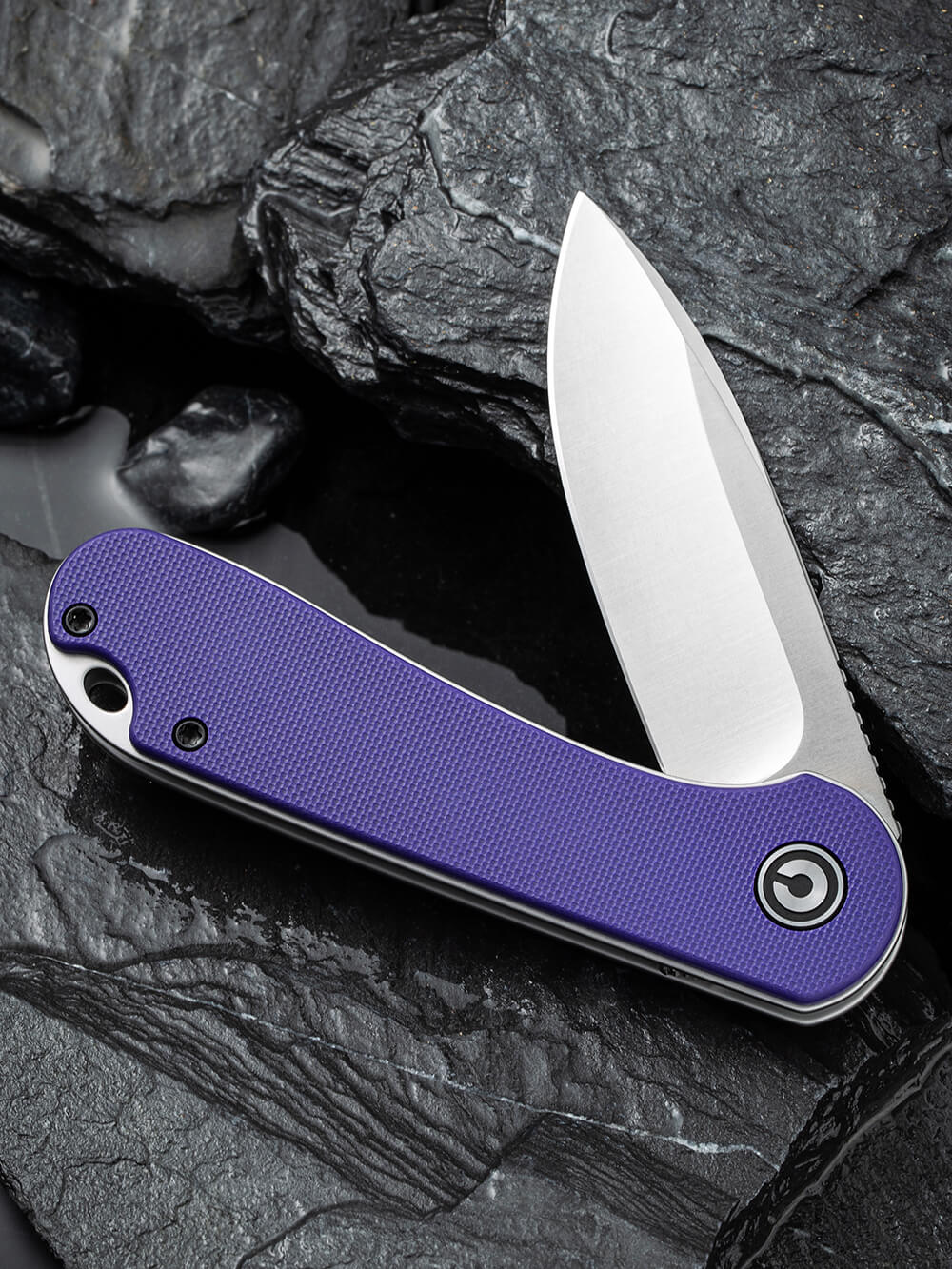 Нож складной карманный Civivi Elementum, (7.5 см) D2 / G10 фиолетовый
