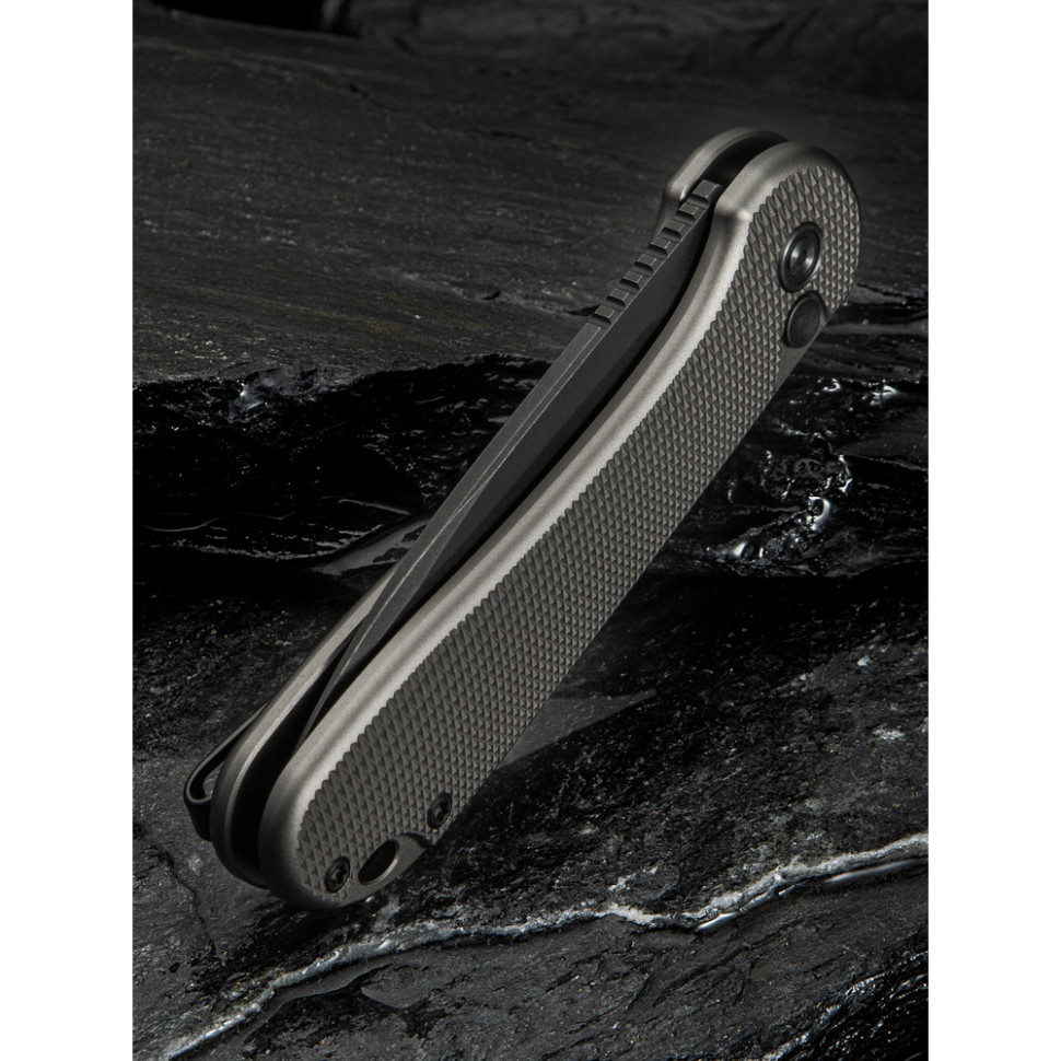 Ніж складаний кишеньковий Civivi Elementum II, (7.5 см) Nitro-V / Aluminum сірий, фото 15