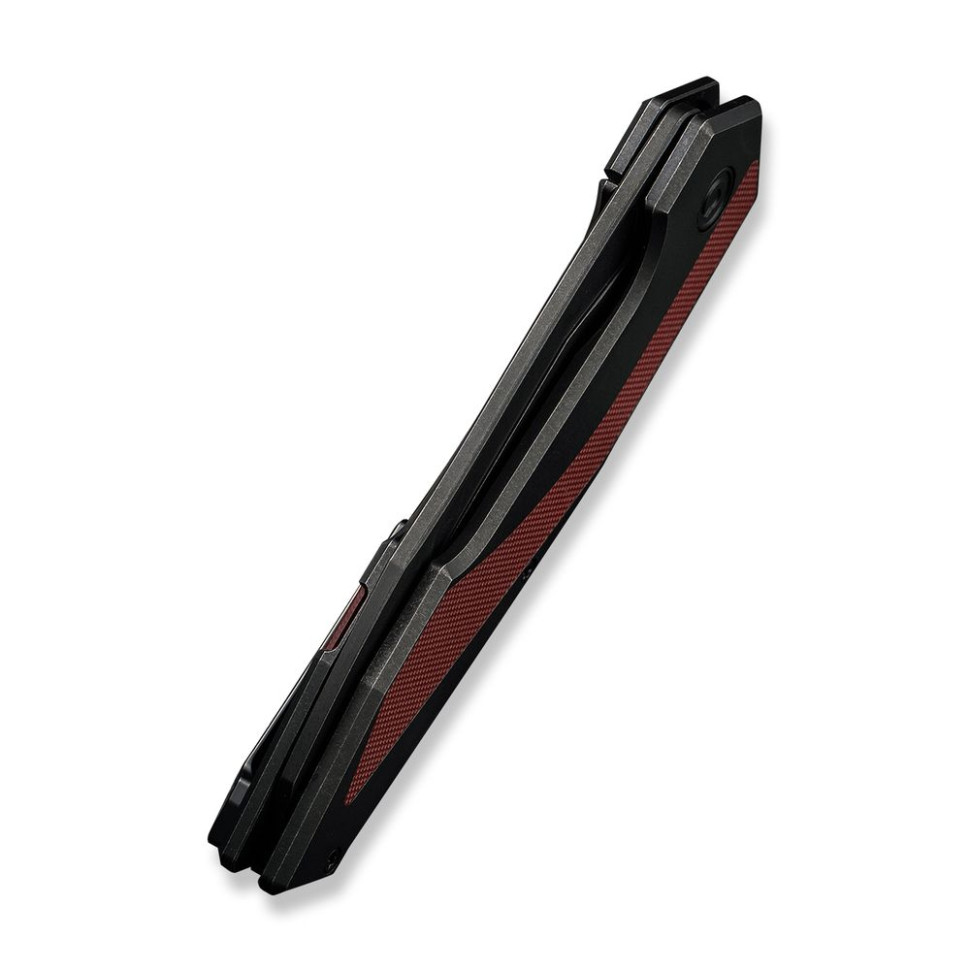 Нож складной туристический Civivi Hypersonic, (9.4 см) 14C28N / Steel & G10 чорно-бордовий