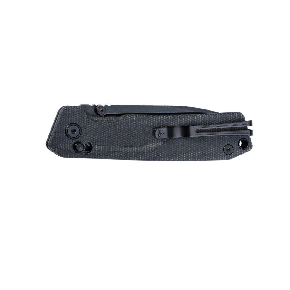 Ніж складаний туристичний SRM Rubik 7228B-MB2 (8.7 см) 140Cr / Micarta чорний, фото 2