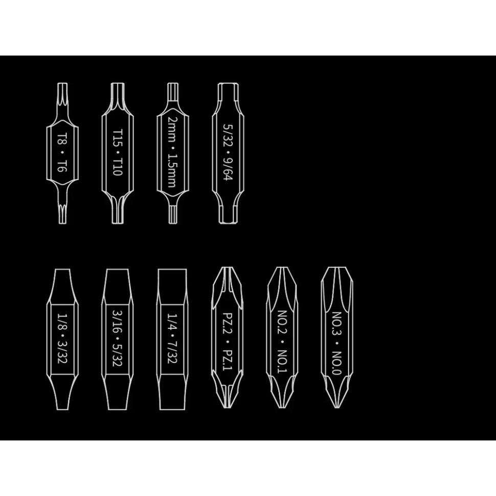Набір біт для NexTool Flagship Captain та Pocket tool, фото 11