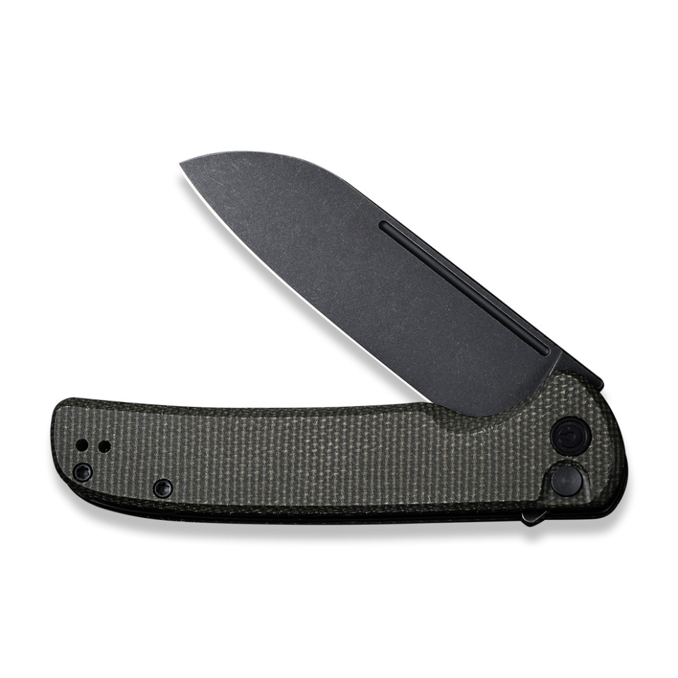Нож складной туристический Civivi Chevalier, (8.8 см) 14C28N / Micarta темно-зеленый