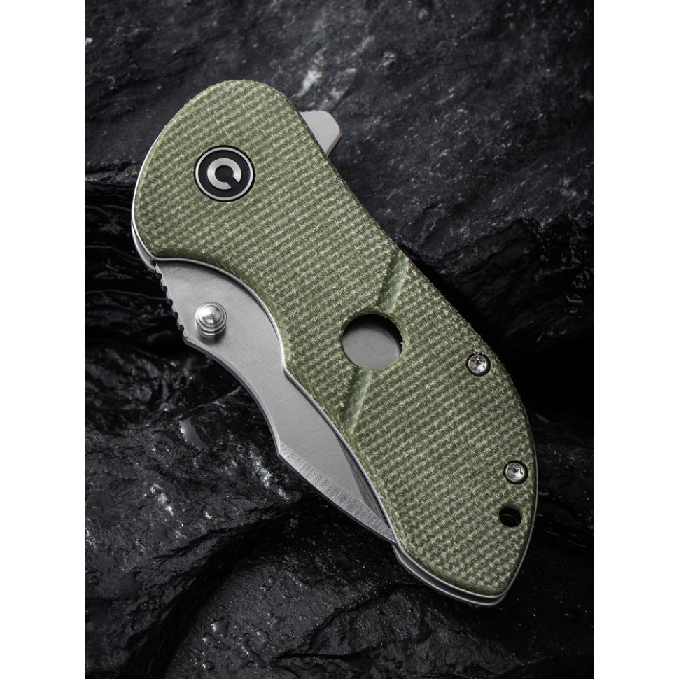 Нож складной карманный Civivi Gordo, (6.4 см) D2 / Micarta оливковый