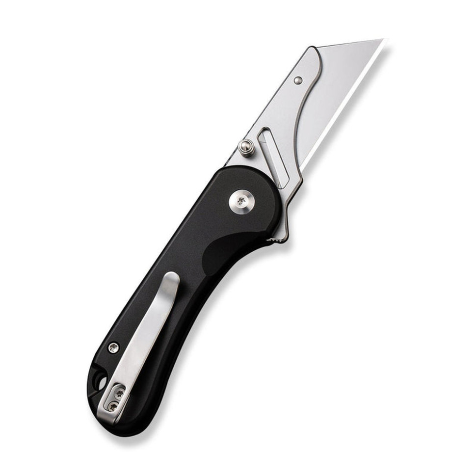 Ніж трапеція складаний кишеньковий Civivi Elementum Utility, (5.8 см) 6Cr13 / Aluminum чорний, фото 3