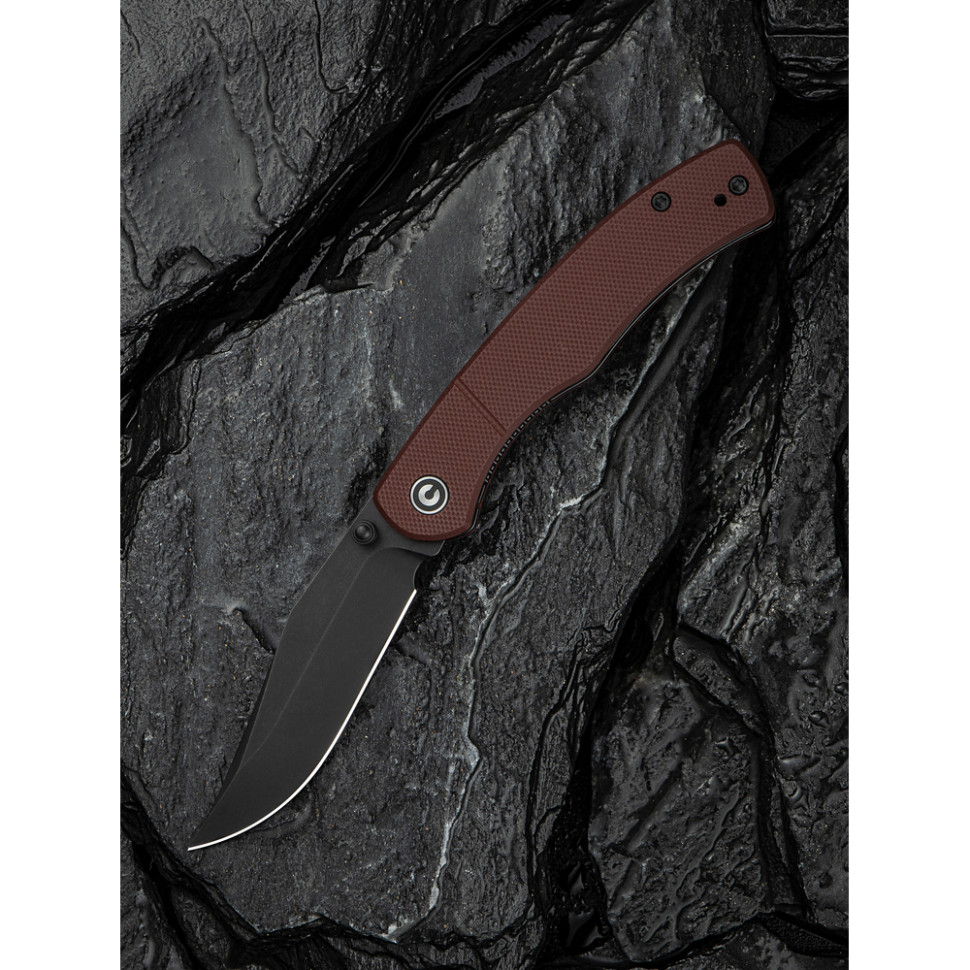 Ніж складаний кишеньковий Civivi Clingman, (7.6 см) Nitro-V / G10 темно-червоний