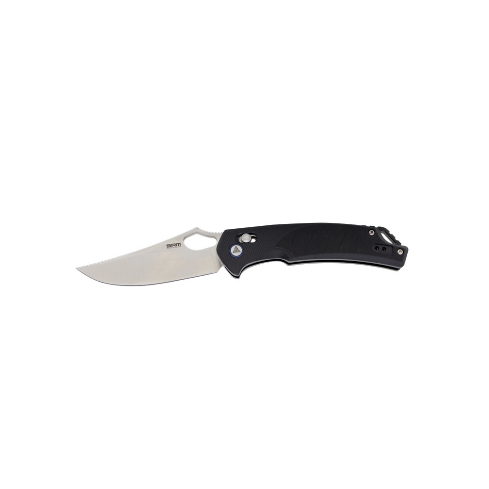 Ніж складаний туристичний SRM Retriever 9202 (9 см) D2 / G10 чорний, фото 2