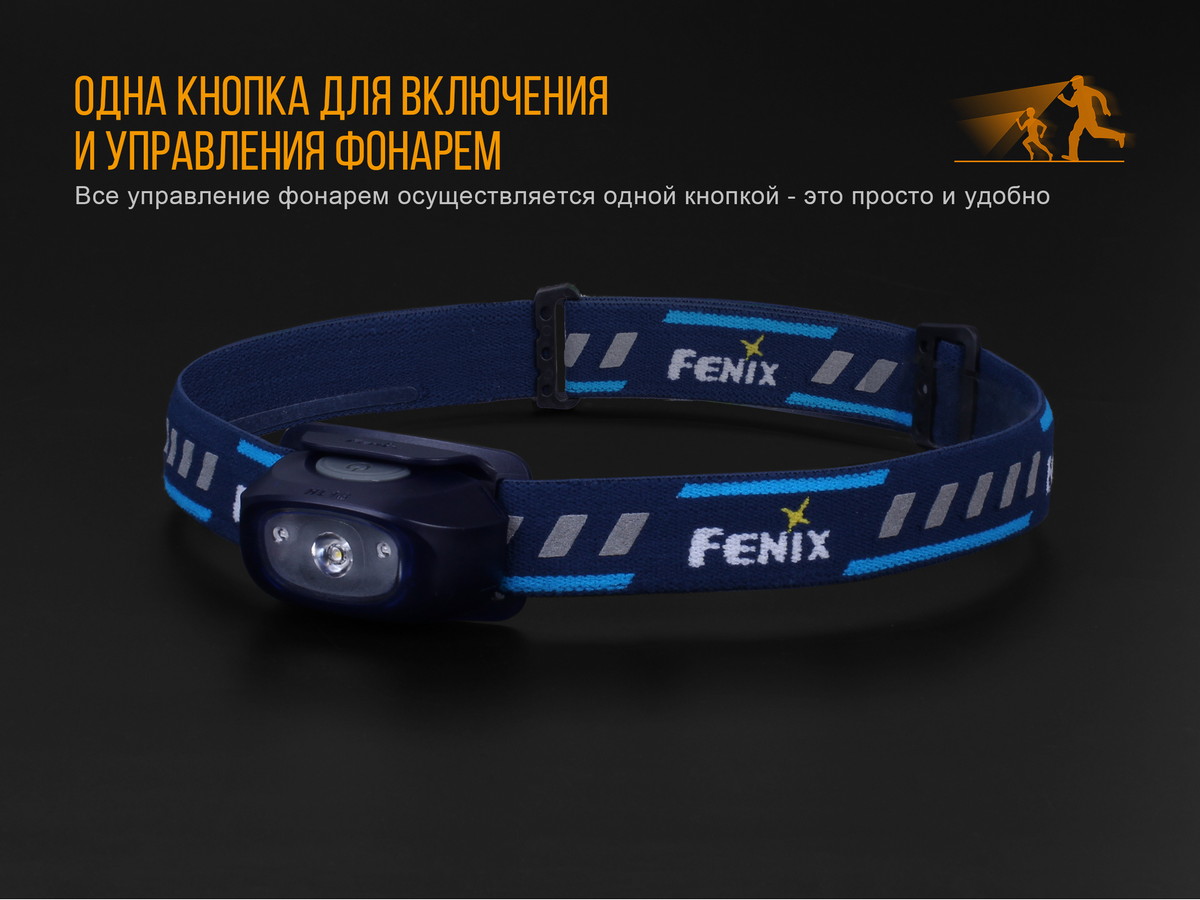 Ліхтар налобний Fenix HL16 синій