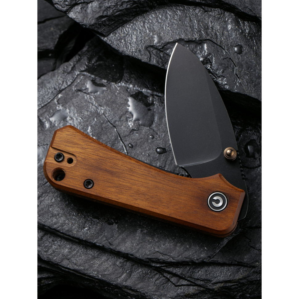 Ніж складаний кишеньковий Civivi Baby Banter, (5.9 см) Nitro-V / Guibourtia Wood