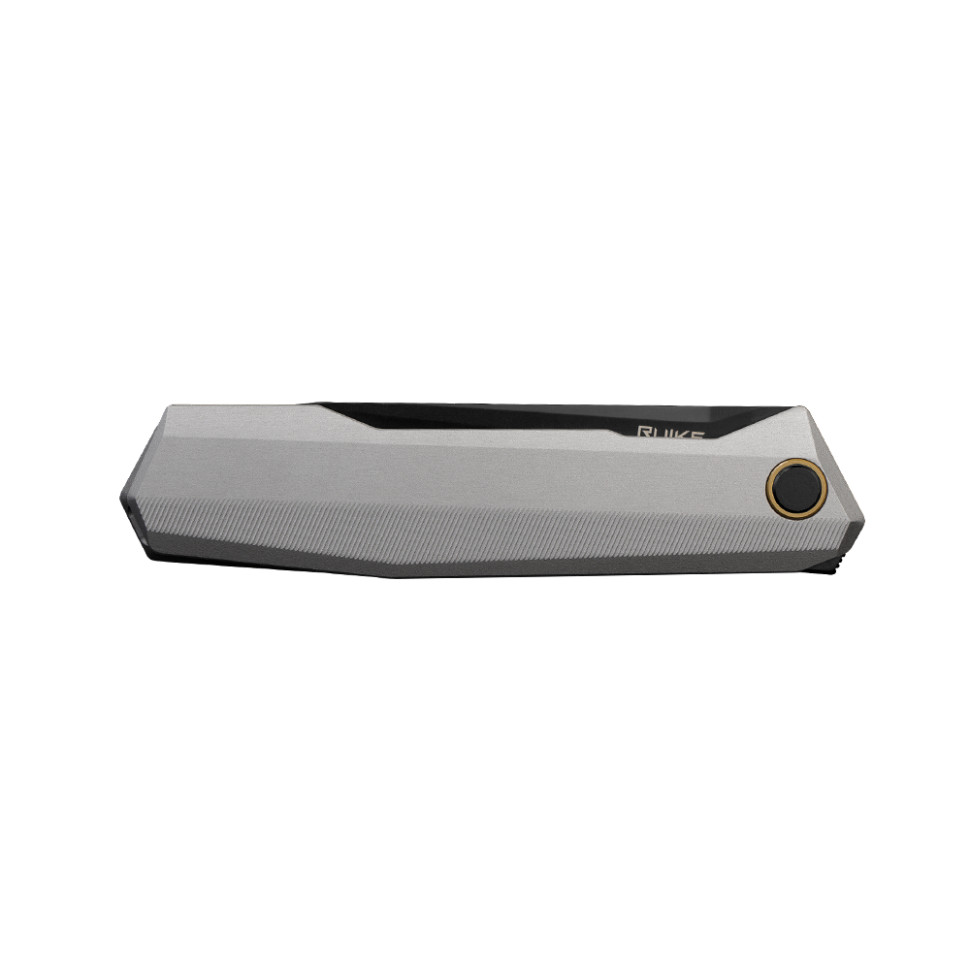 Нож складной туристический Ruike P166-AК, (9.2 см) 14C28N / Aluminum серый