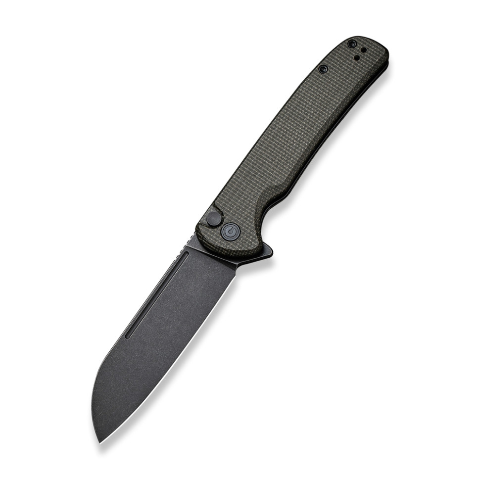 Ніж складаний туристичний Civivi Chevalier, (8.8 см) 14C28N / Micarta темно-зелений