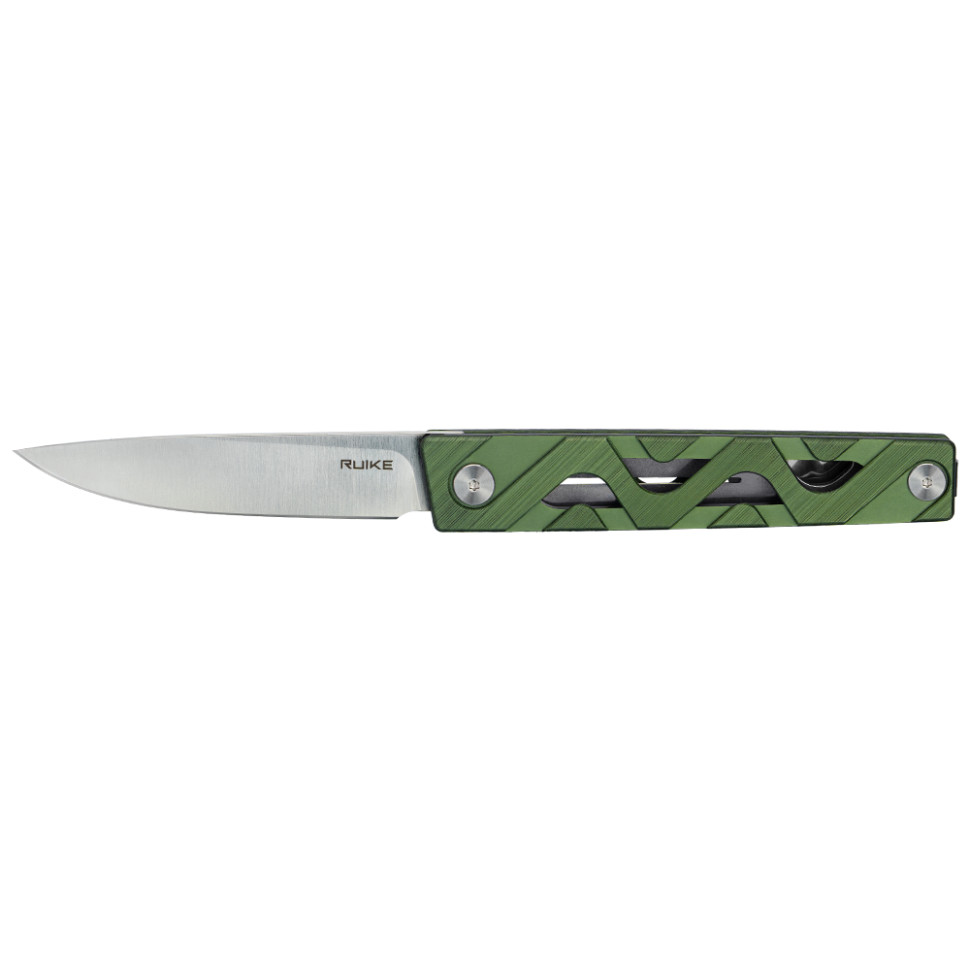 Ніж складаний туристичний Ruike P878-AG, (8.7 см) 14C28N / 6063Aluminum зелений, фото 4