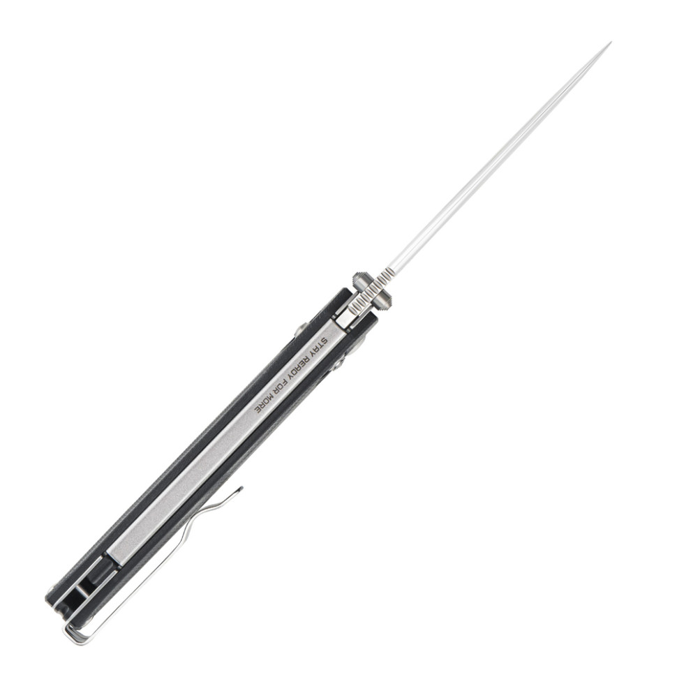 Ніж складаний туристичний SRM Terrier 258L-GB (9.3 см) D2 / G10 чорний, фото 7