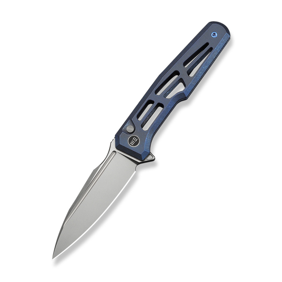 Ніж складаний туристичний Weknife Dressytak Bohler M390 / Titanium синій