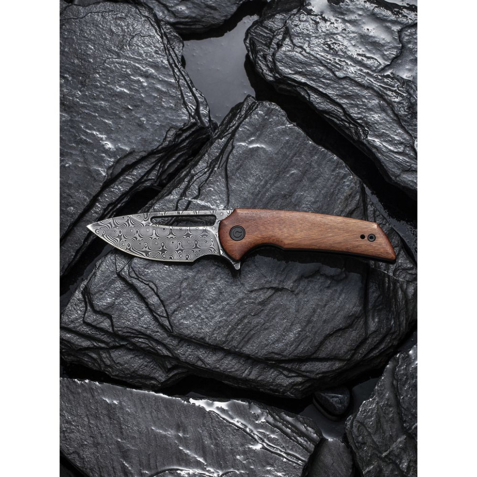 Нож складной карманный Civivi Odium, (6.7 см) Damascus / Guibourtia Wood