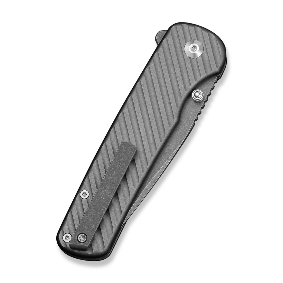 Ніж складаний туристичний Civivi Iron Tide (8.2 см) 14C28N / Aluminum сірий, фото 5