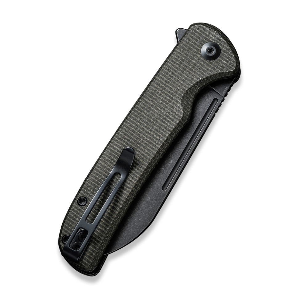 Нож складной туристический Civivi Chevalier, (8.8 см) 14C28N / Micarta темно-зеленый