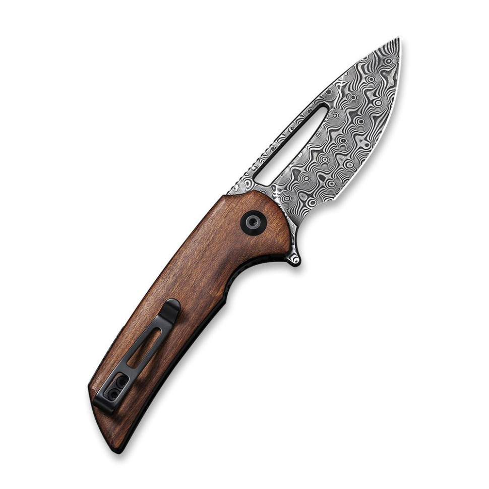 Нож складной карманный Civivi Odium, (6.7 см) Damascus / Guibourtia Wood