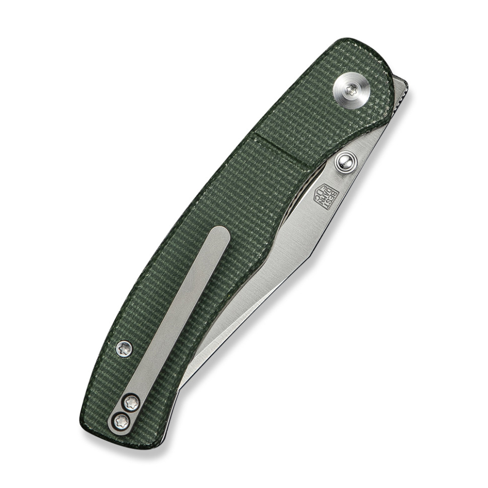 Нож складной карманный Civivi Clingman, (7.6 см) Nitro-V / Micarta темно-зеленый