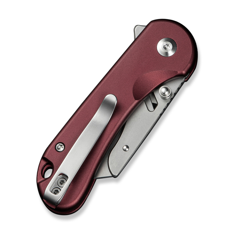 Ніж трапеція складаний кишеньковий Civivi Elementum Utility, (5.8 см) 6Cr13 / Aluminum червоний
