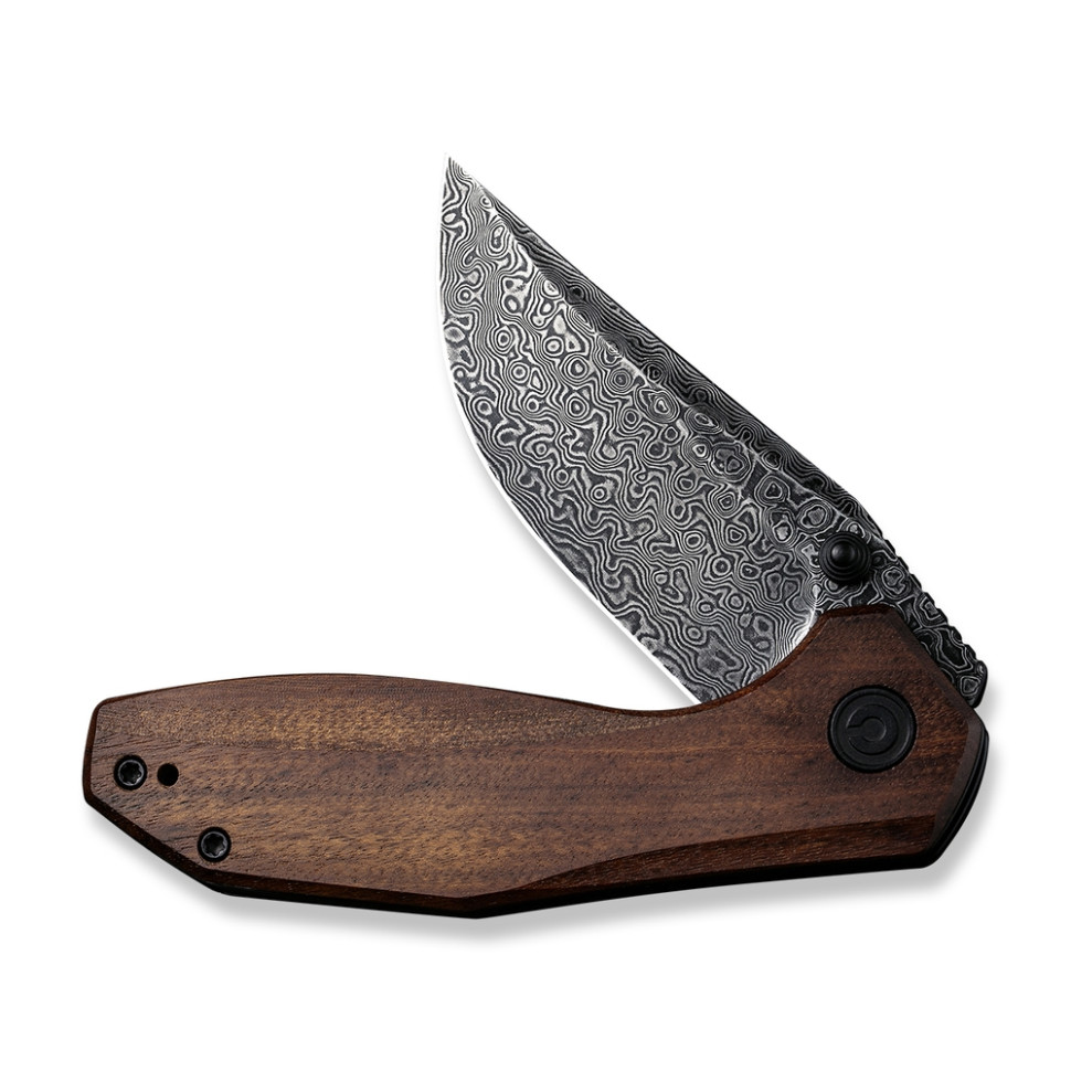 Нож складной карманный Civivi ODD 22, (7.5 см) Damascus / Guibourtia Wood
