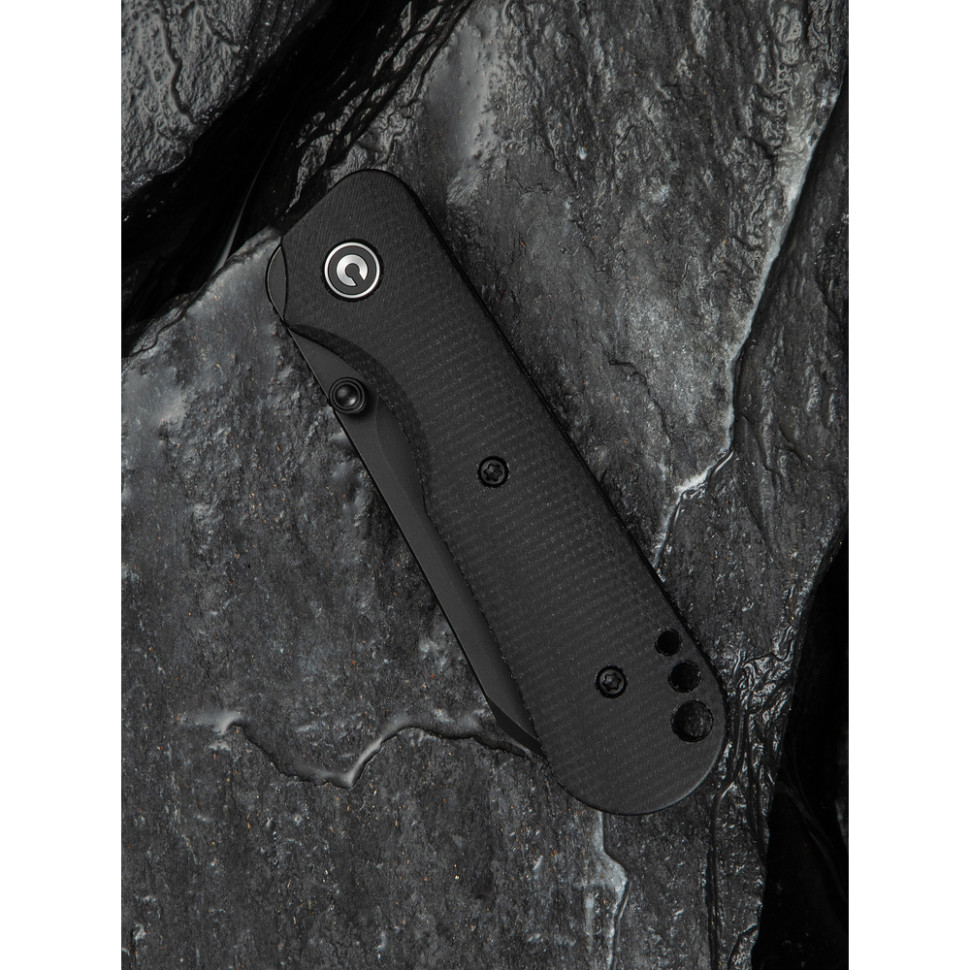 Ніж складаний кишеньковий Civivi Crabby, (6.9 см) 14C28N / Micarta чорний