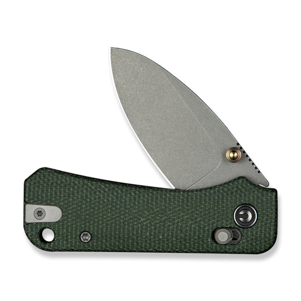 Ніж складаний кишеньковий Civivi Baby Banter 2, (5.9 см) Nitro-V / Micarta темно-зелений, фото 4
