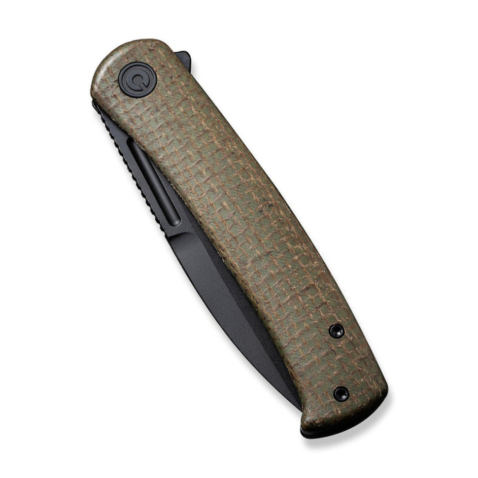 Нож складной туристический Civivi Cetos, (8.8 см) 14C28N / Micarta & Stainless коричневый