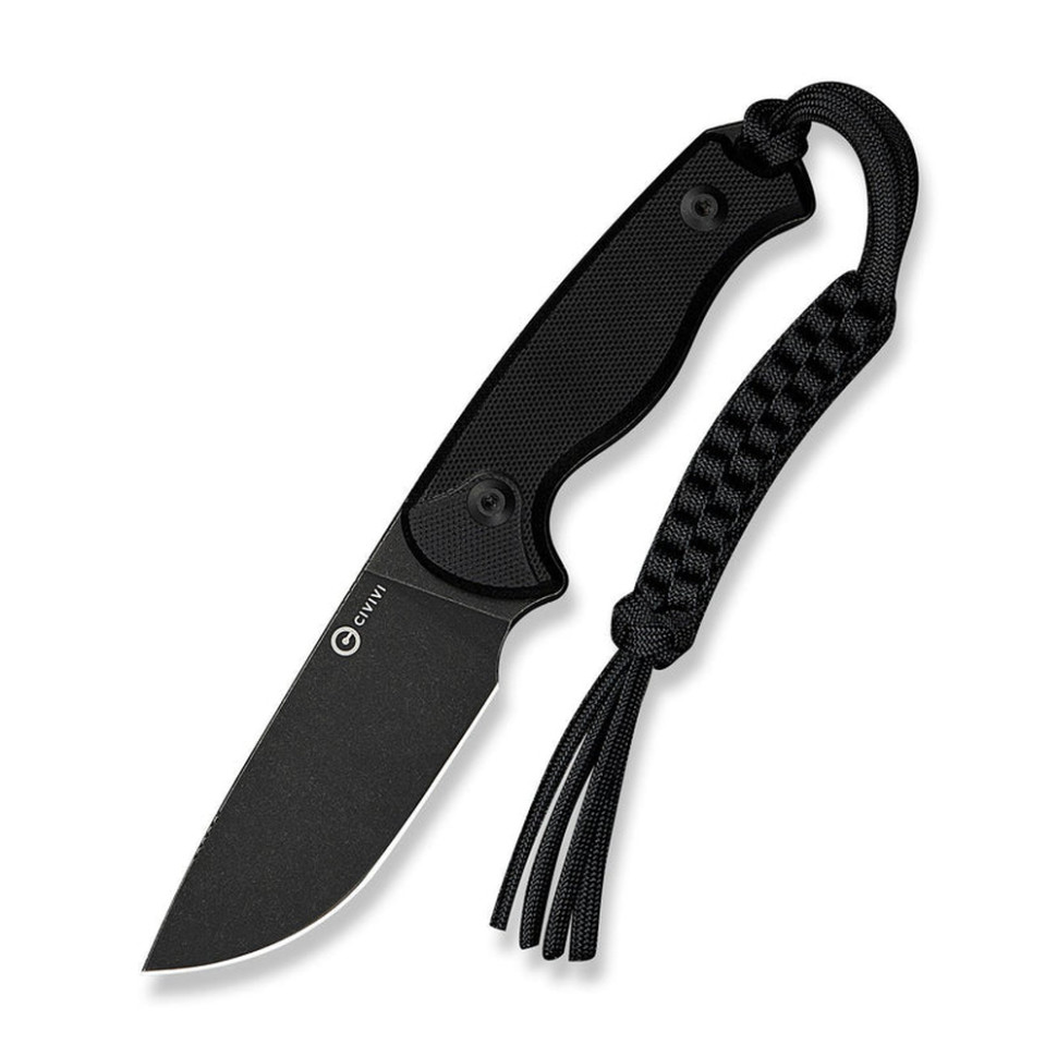 Ніж фіксований тактичний Civivi Timberbark, (8.1 см) 14C28N / G10 чорний
