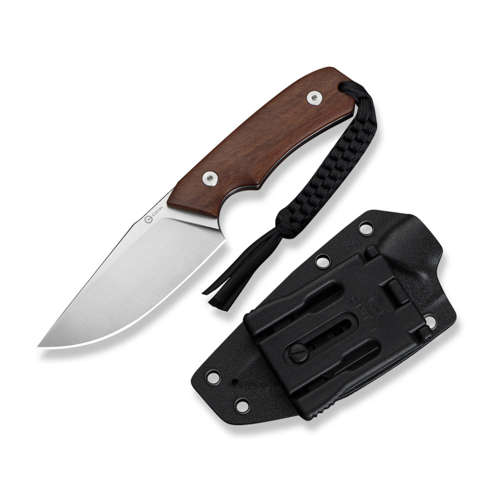 Ніж фіксований тактичний Civivi Gander, 14C28N / Guibourtia Wood