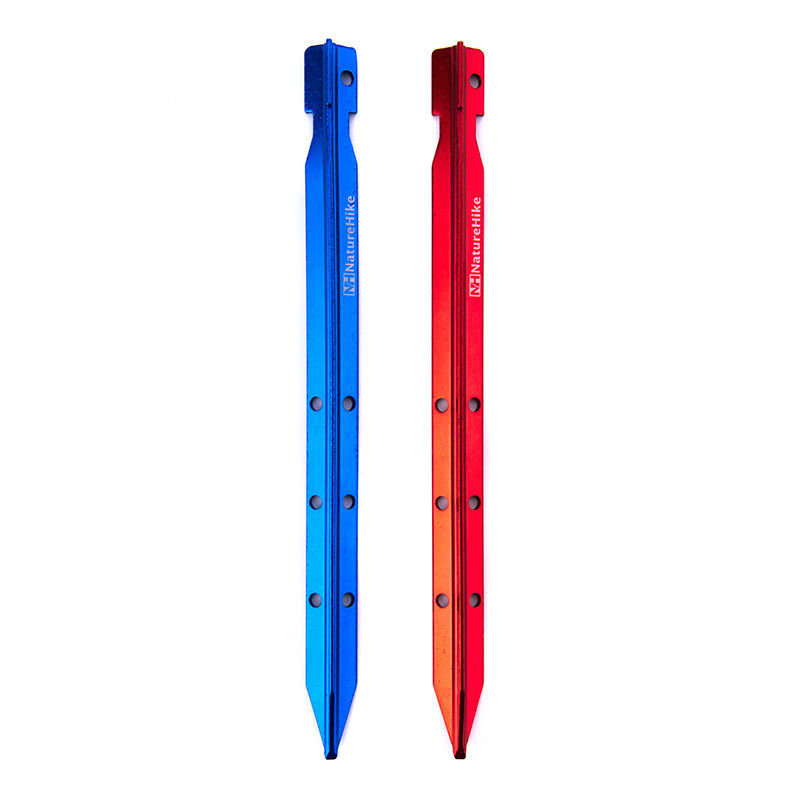 Кілки алюмінієві Naturehike NH15A009-I 25 см, червоний (4 шт)
