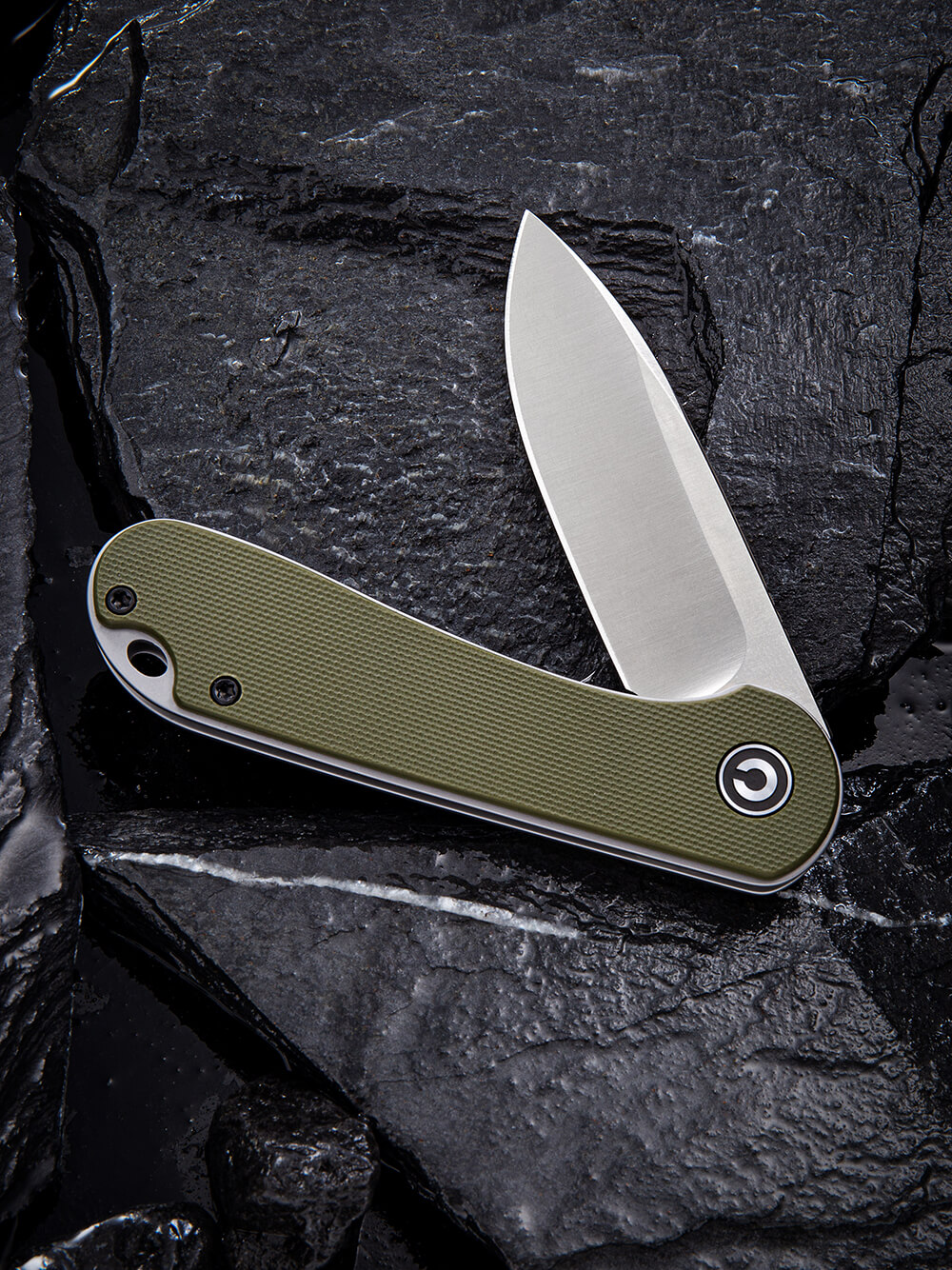 Нож складной карманный Civivi Elementum, (7.5 см) D2 / G10 оливковый