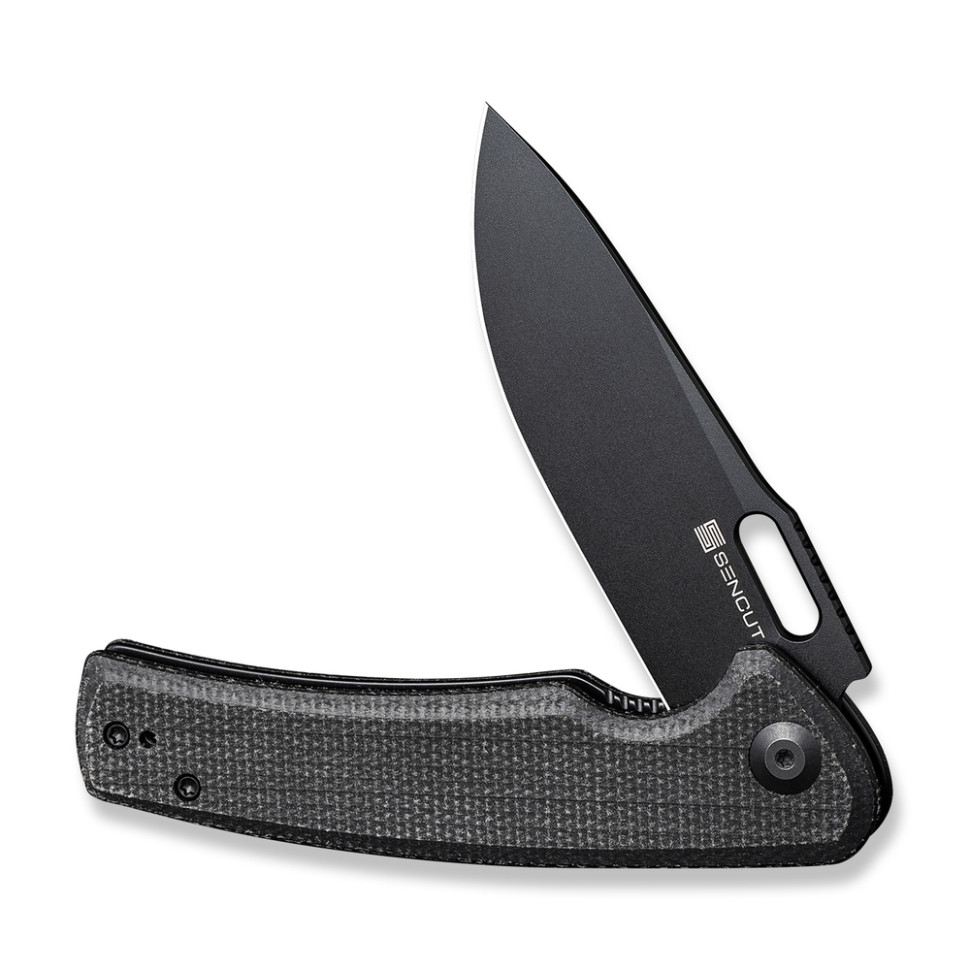 Нож складной туристический Sencut Vesperon, (8.5 см) 9Cr18MoV / Micarta черный