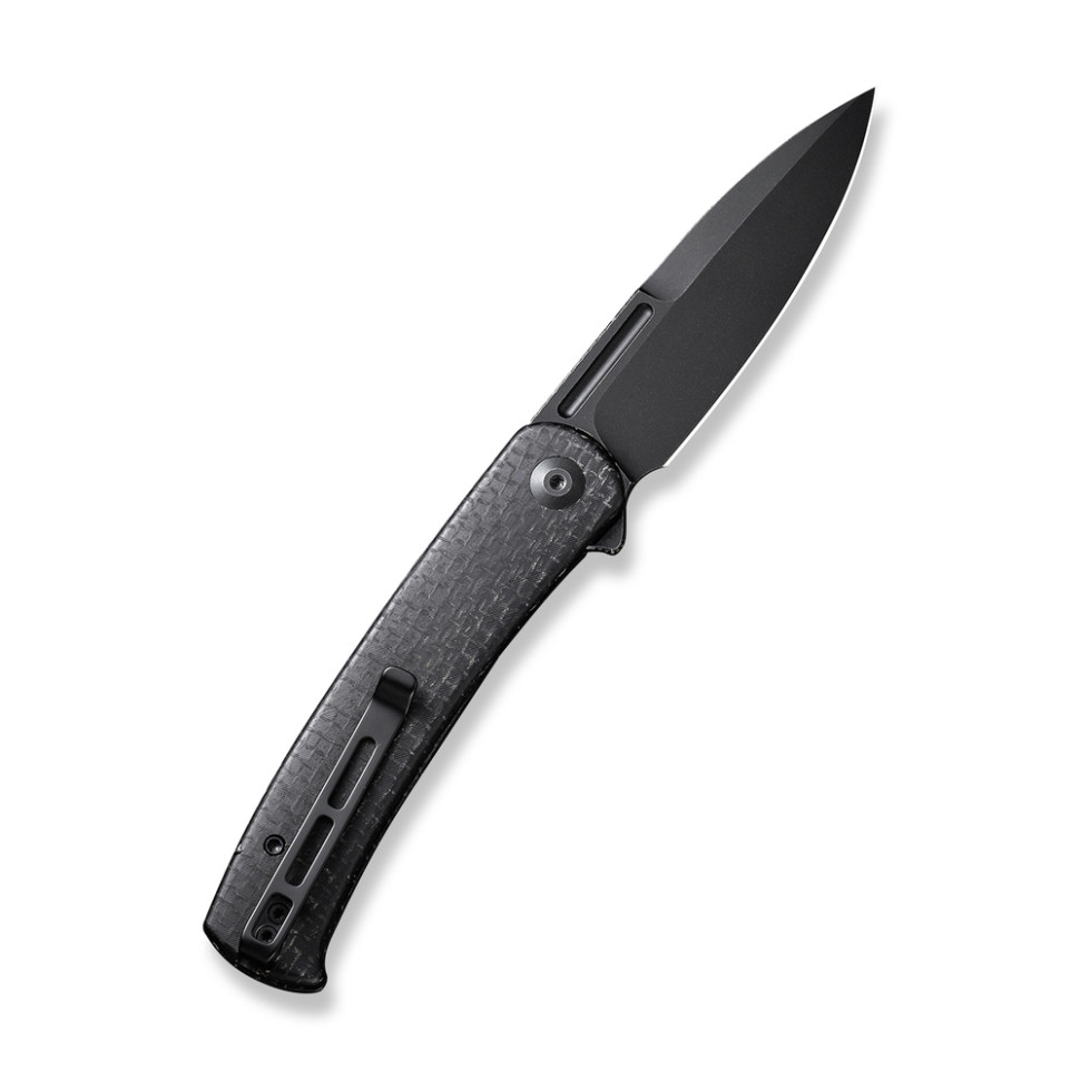 Ніж складаний туристичний Civivi Caetus Flipper, (8.8 см) Damascus / Carbon Fiber
