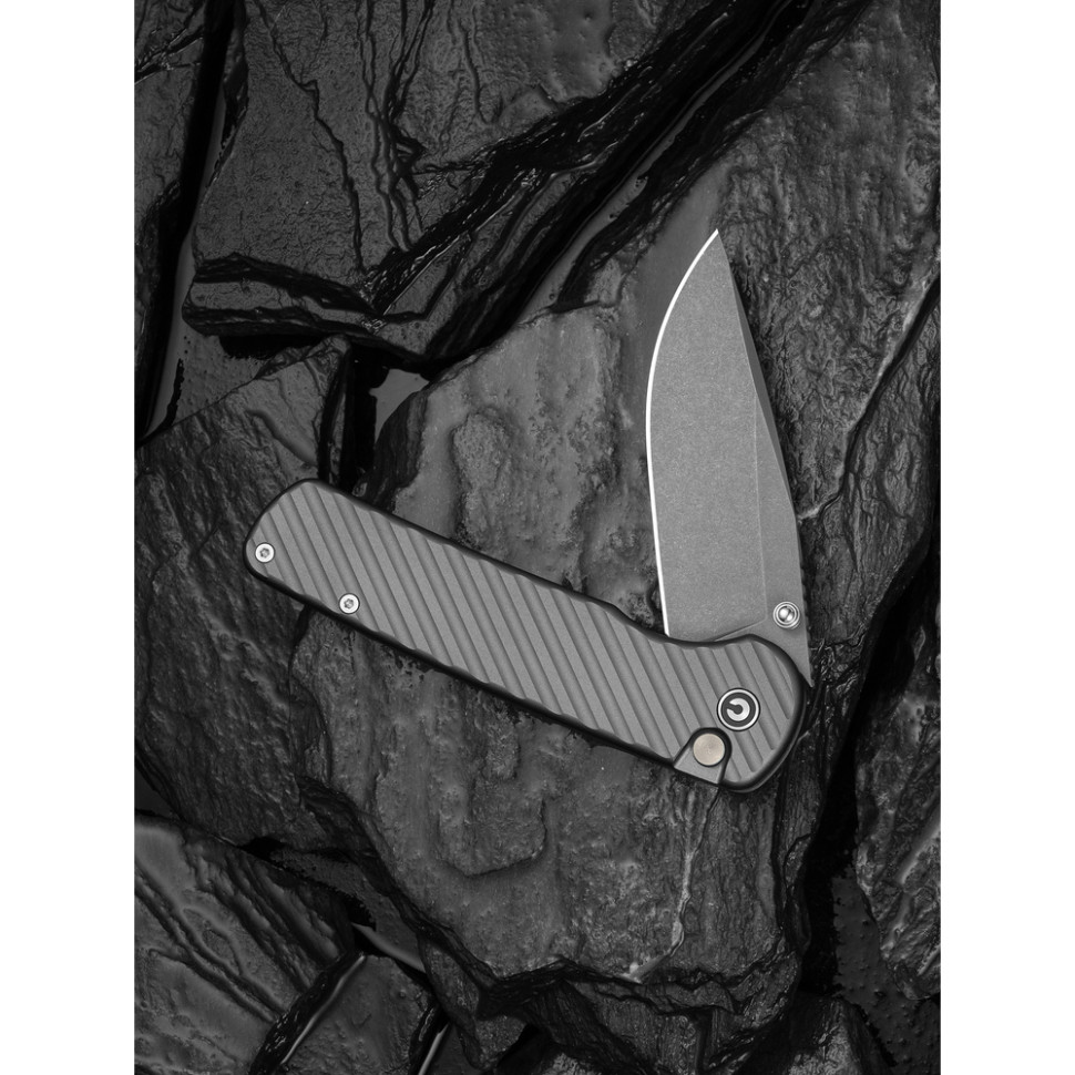 Ніж складаний туристичний Civivi Iron Tide (8.2 см) 14C28N / Aluminum сірий, фото 10