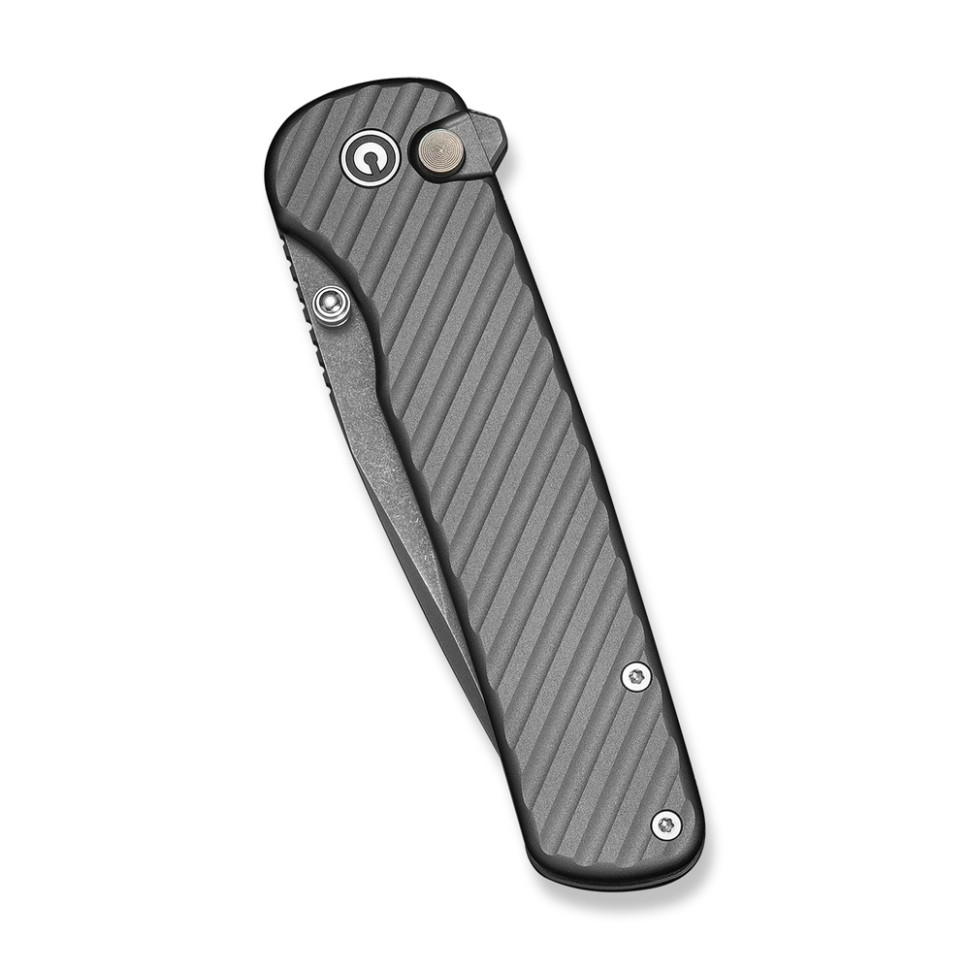 Ніж складаний туристичний Civivi Iron Tide (8.2 см) 14C28N / Aluminum сірий, фото 4