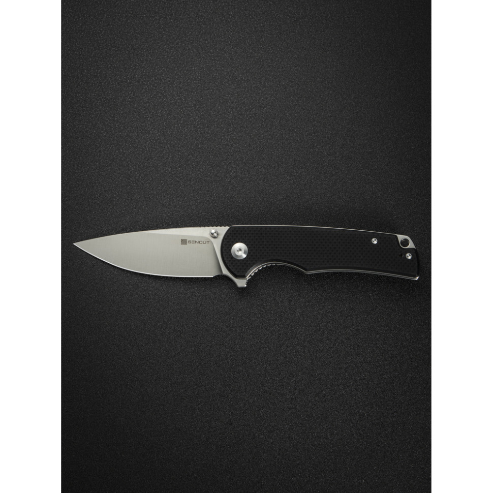 Нож складной туристический Sencut Praktisk, (9.1 см) 9Cr18MoV / G10 черный