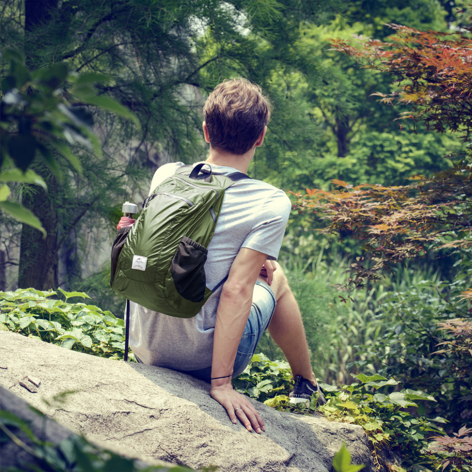 Рюкзак компактний надлегкий Naturehike Ultralight Naturehike NH17A012-B, 18 л, зелений