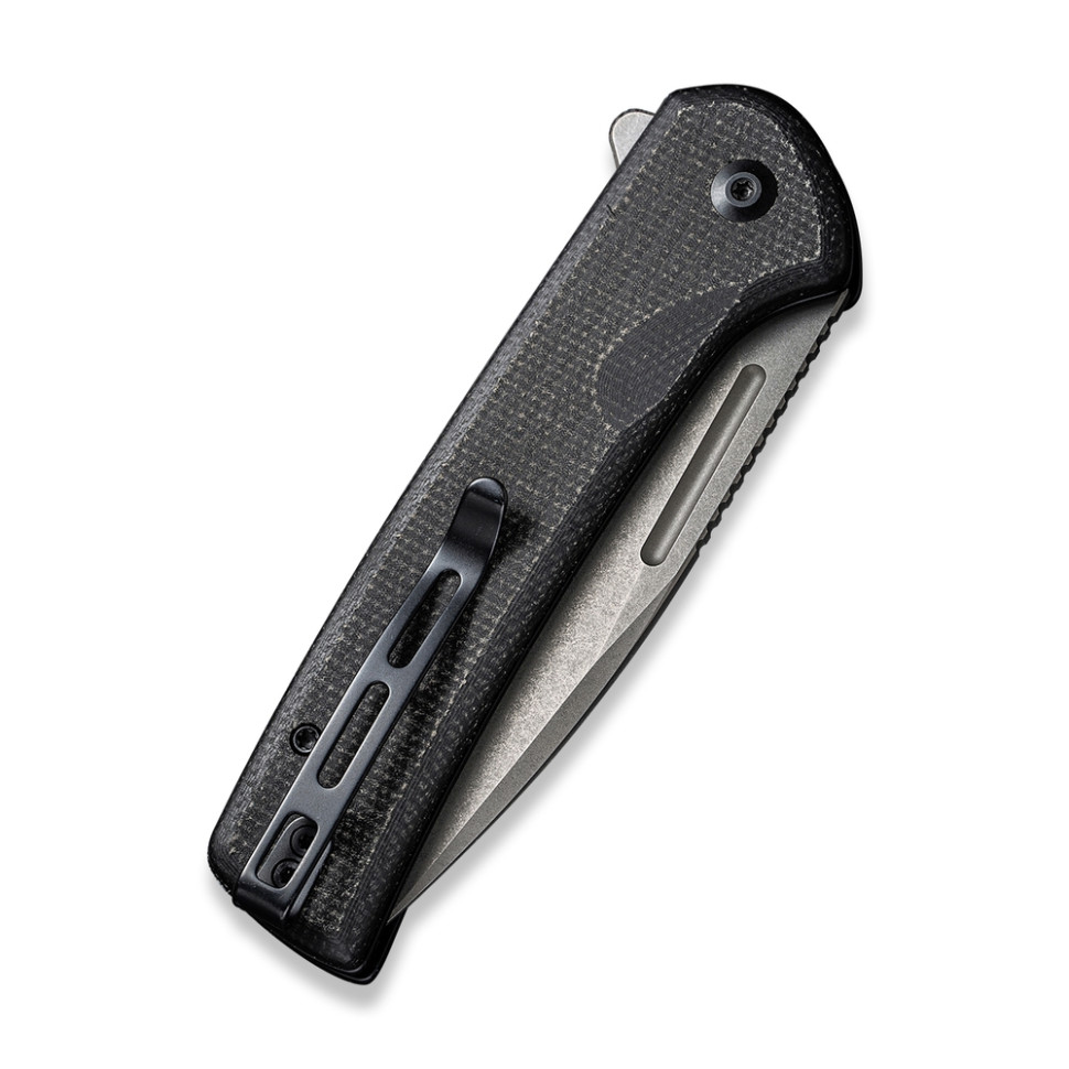 Ніж складаний туристичний Civivi Conspirator, (8.8 см) Nitro-V / Micarta чорний