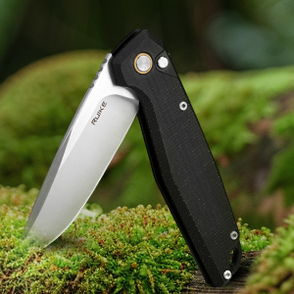 Нож складной туристический Ruike P873-MB, (8.8 см)14C28N / G10 черный