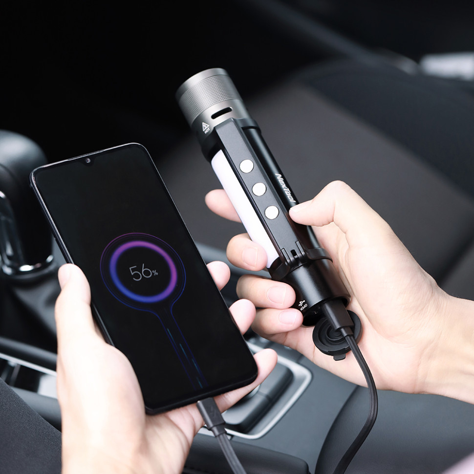 Світлодіодний ліхтар NexTool 6в1 з магнітом, з функцією powerbank, 1000 лм, фото 7