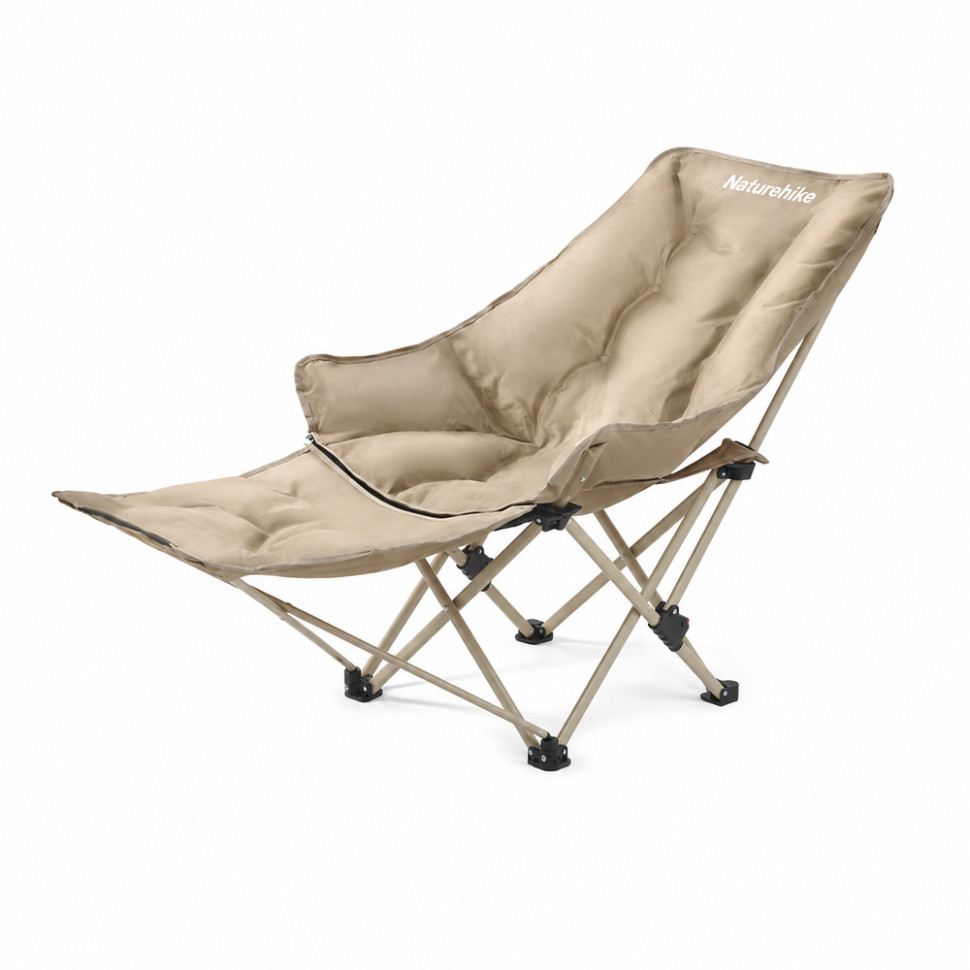 Крісло туристичне складане з підставкою для ніг Naturehike Sea Star CNK2450JJ020, хакі